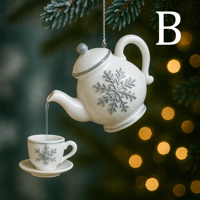 Christmas Teapot Ornament